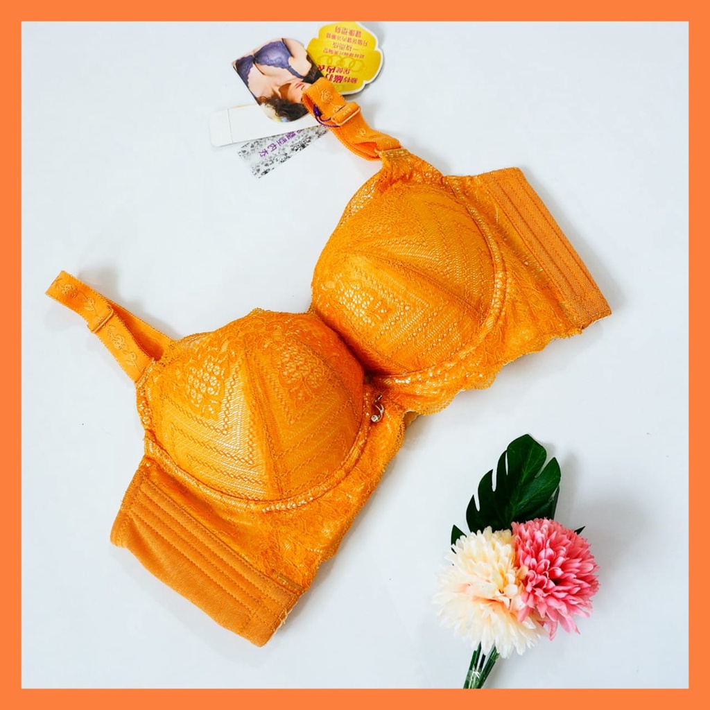 BRA IMPORT ORANGE BH PUSH UP DENGAN KAWAT BH IMPORT MURAH