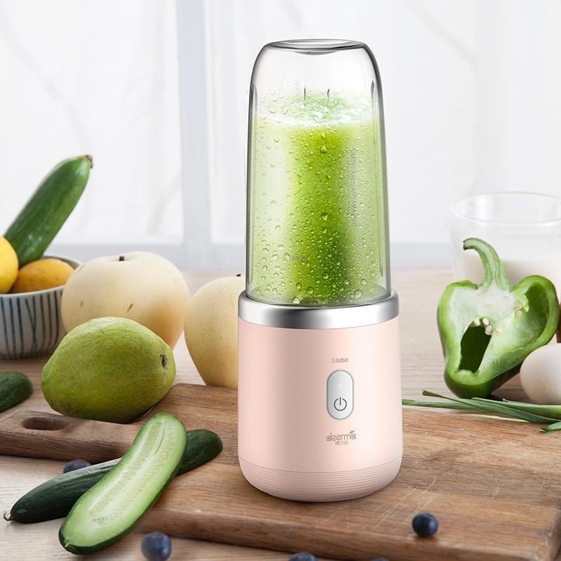 Deerma NU06 / NU05 2in1 Blender Portable Juicer Mini Mixer 400ml Alat Jus Buah Praktis Dimobil kantor rumah