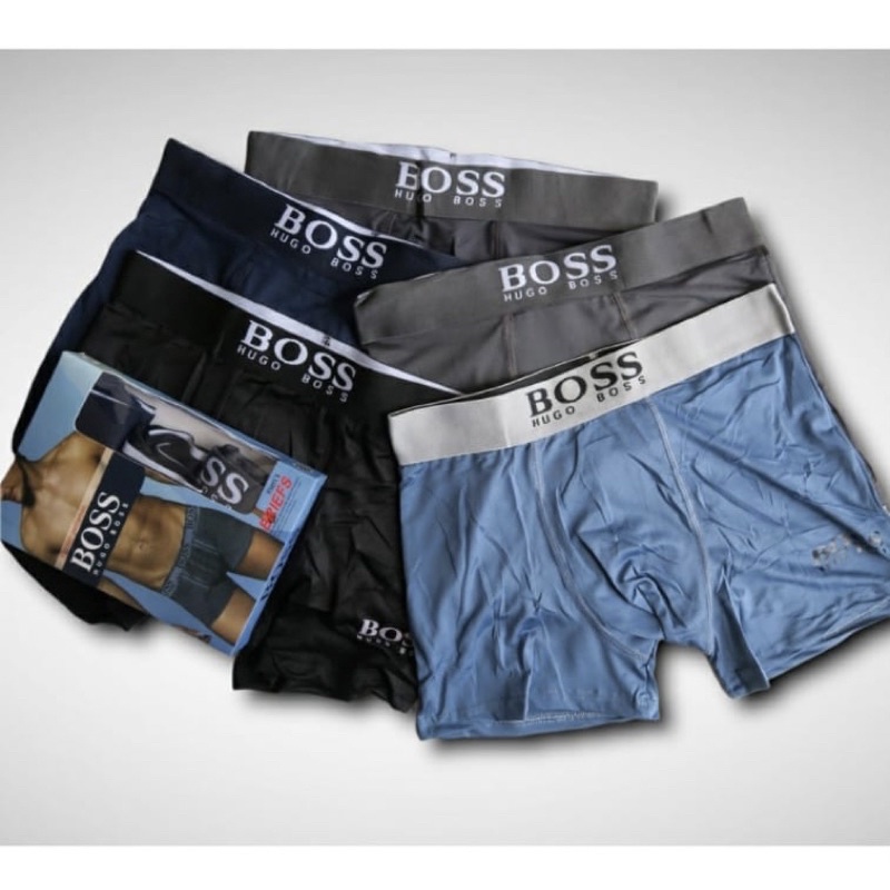 COD Underwear Pria Merk Bosss | Celana Dalam Boxer Impor | CD Pria Dewasa | Boxer Pria | Sempak Boxer