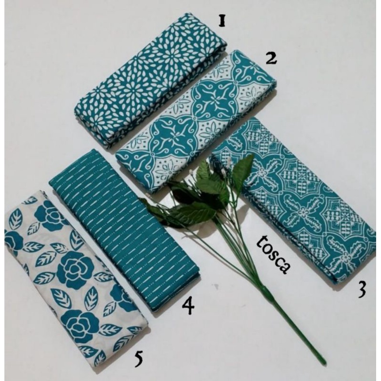 BATIK CAP GARUTAN MOTIF GARIS TOSCA HANDMADE