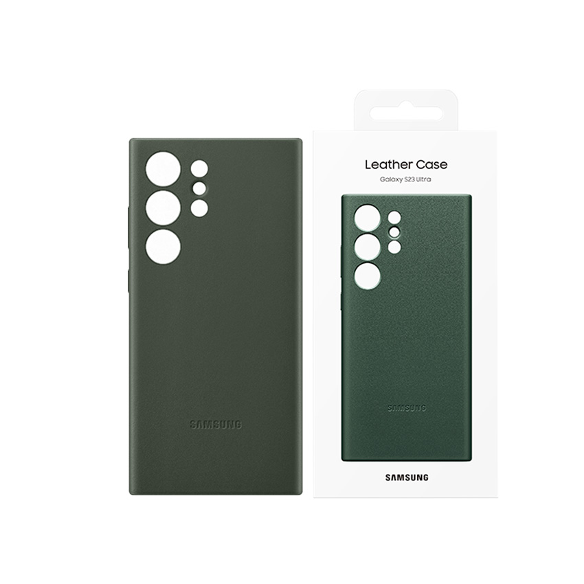 S23 Ultra Leather Case - Green