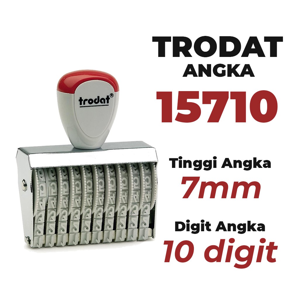 

Stempel Trodat Angka 15710 - 10 Digit 7 mm