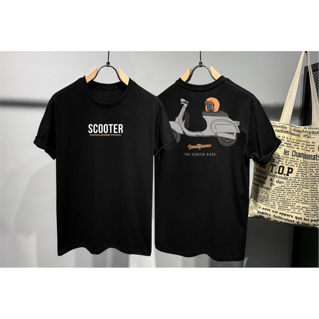 (COD) - Kaos murah baju distro tshirt pria kaos scooter smallframe