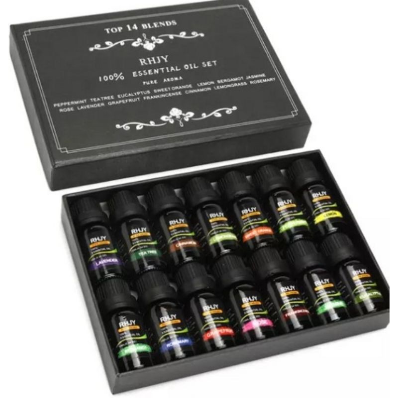 Essential Oil 14 IN 1 / Aromatherapy / Aroma Terapi / Minyak Essensial / Pengharum Ruangan