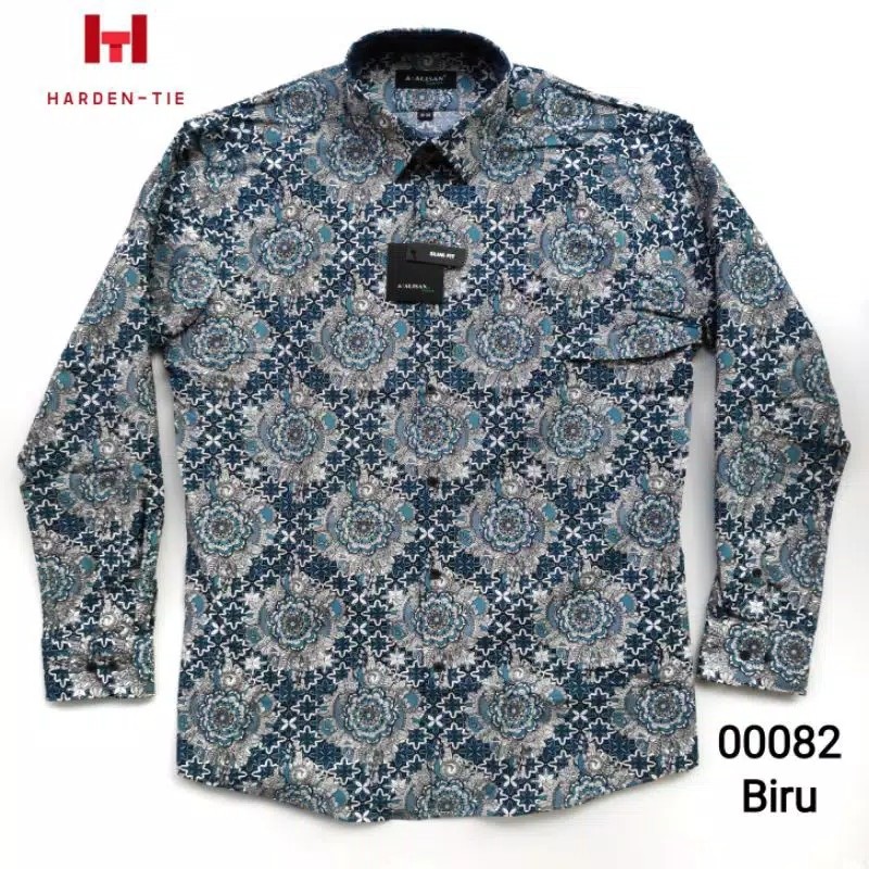 Kemeja Batik Panjang Alisan Slimfit 00082