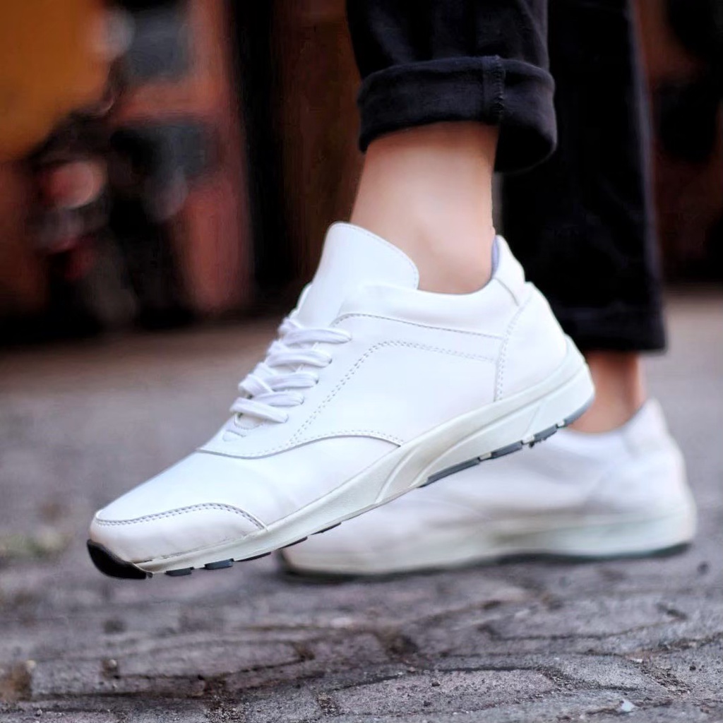 BURAY X SEPATU SNEAKER PRIA DEWASA MR JOE MOGIL KULIT ASLI ORIGINAL 100% FORMAL CASUAL SNEAKER LAKI-LAKI KERJA KANTOR GURU PNS KONDANGAN NYAMAN || SNEAKER PRIA PANSUS 2022