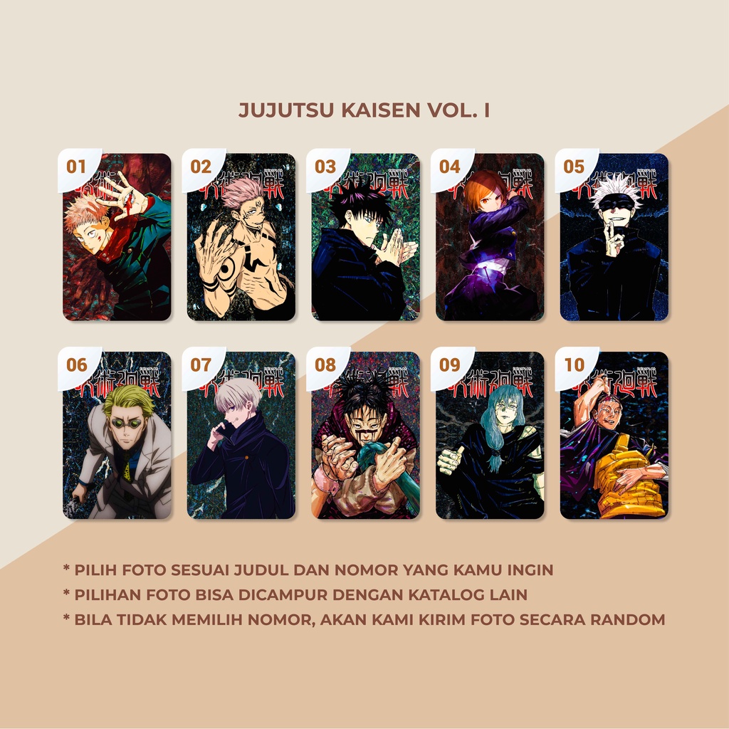 Photocard Jujutsu Kaisen Vol. I