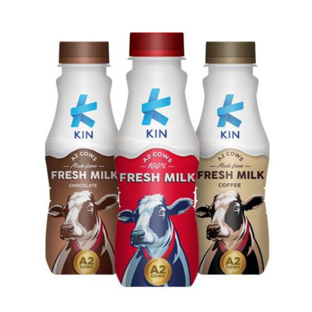 

Susu Segar KIN UHT Milk 200ml | Plain Full Cream Chocolate Coklat Coffee Kopi