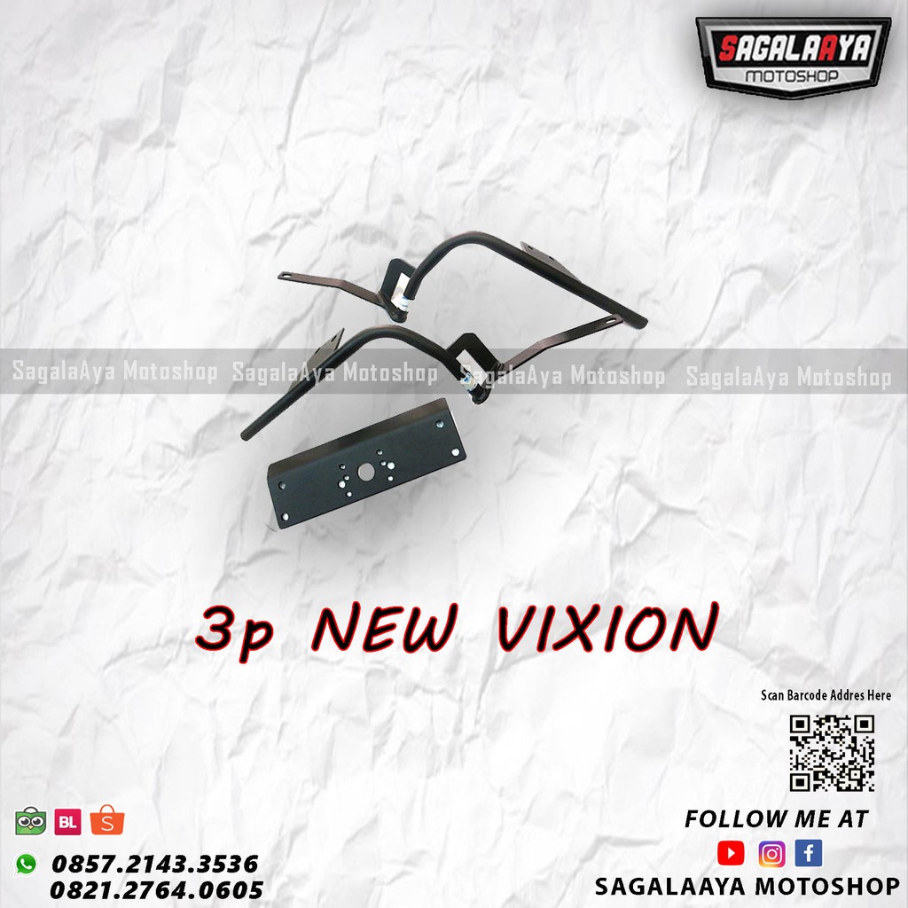 bracket sidebox shad 3p system yamaha all new vixion R breket samping side box sh23 sh35 sh36