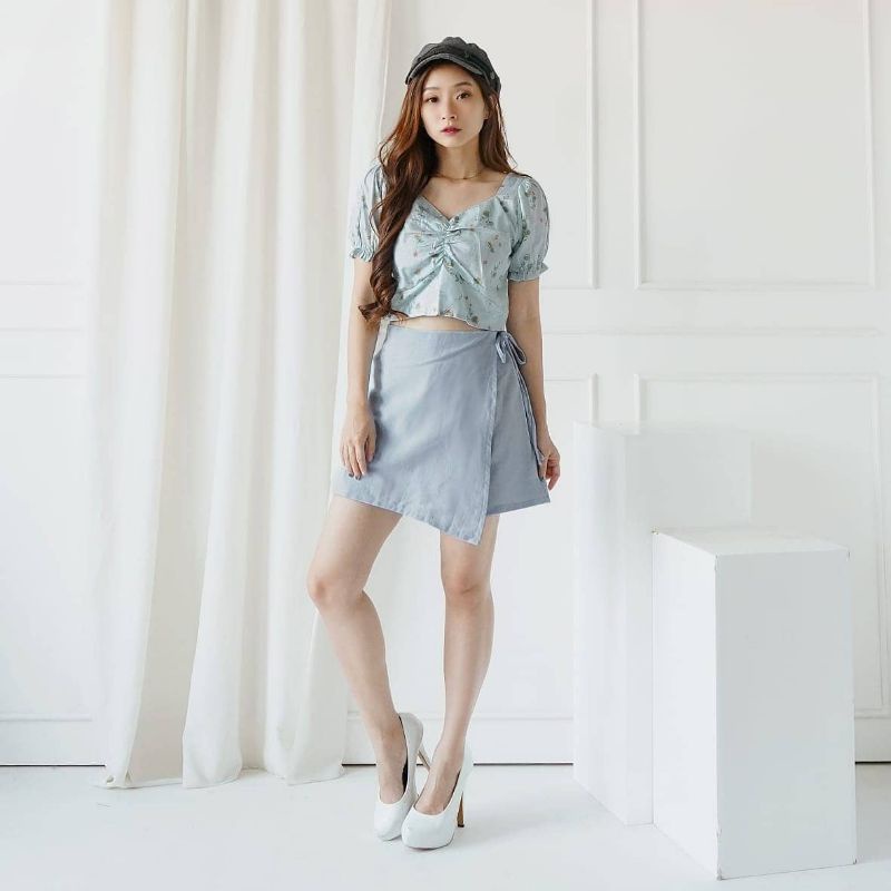 Aozora Crop Top & Skort Set
