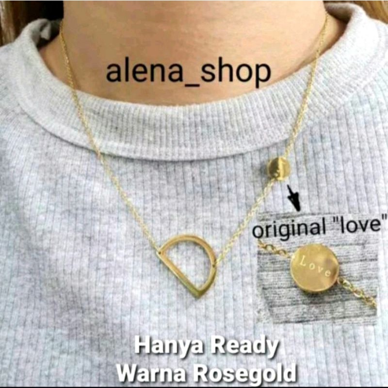 Kalung Huruf Titanium | Huruf Kecil | Kalung Abjad Super Premium Titanium Antikarat