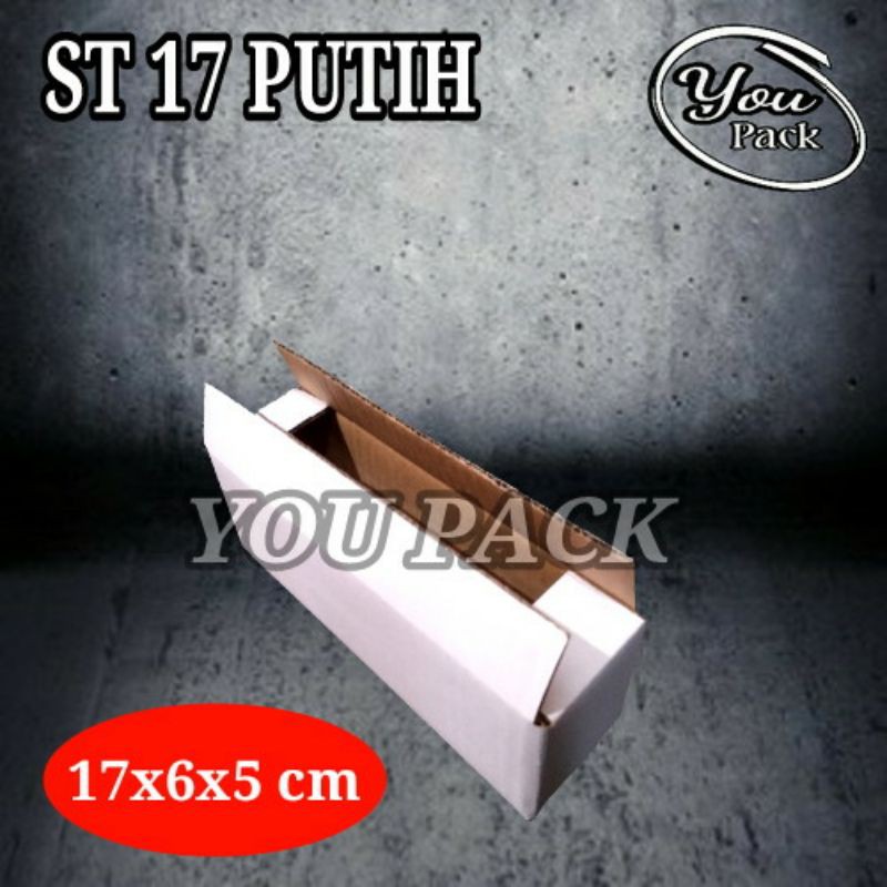 

KOTAK KARDUS ST-17 PUTIH 17X6X5 CM POLOS DUS BOX PACKING