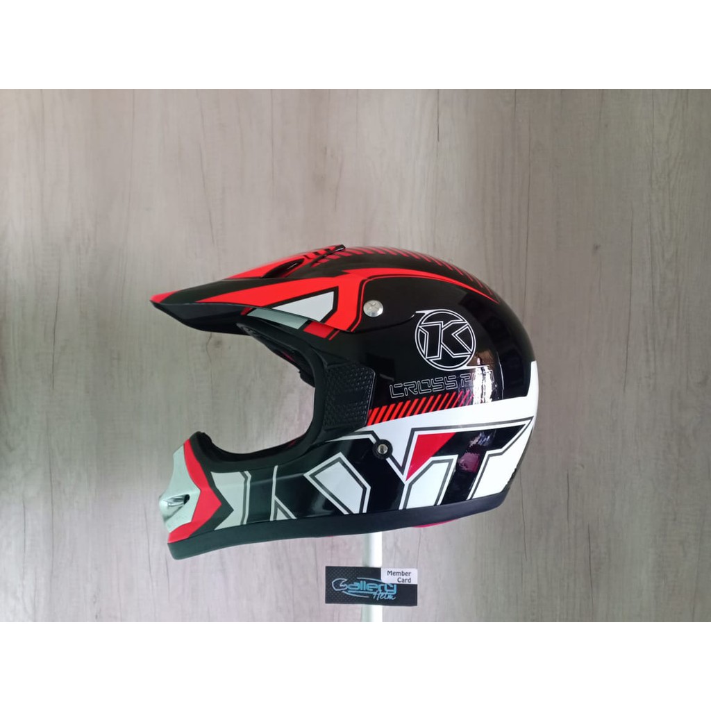 KYT Cross Pro #9 Black Red Fluo