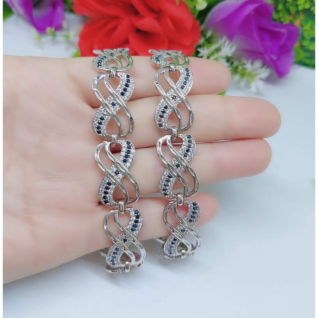 Perhiasan gelang xuping full mata