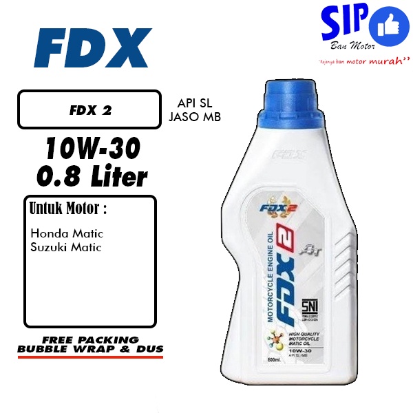 Oli motor FDX 2 10W30 0.8L (800 ml) oli motor matic FDX