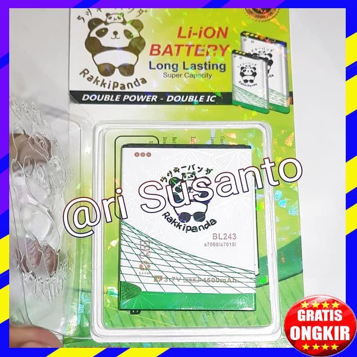 BATERAI RAKKIPANDA BL243 LENOVO A7700 K3 NOTE K50 DOUBLE POWER