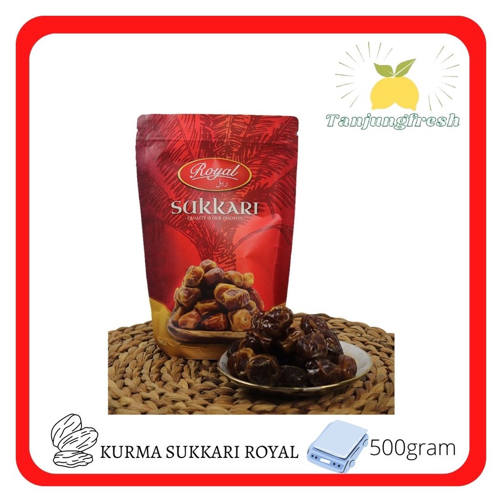 

Kurma Ruthab Sukari 500 gram ROYAL | Korma Rutob Sukkari Raja | Kemasan Baru bergaransi