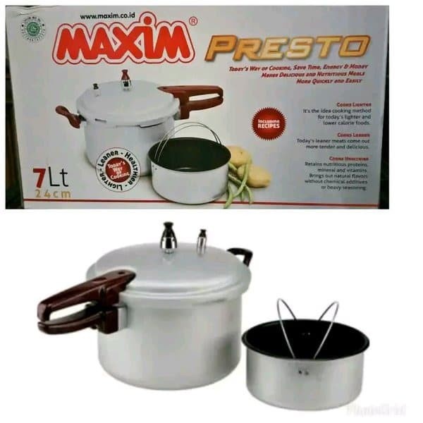 Maxim Presto Pressure Cooker Pelunak 7 Liter 7Liter 24cm 24 cm