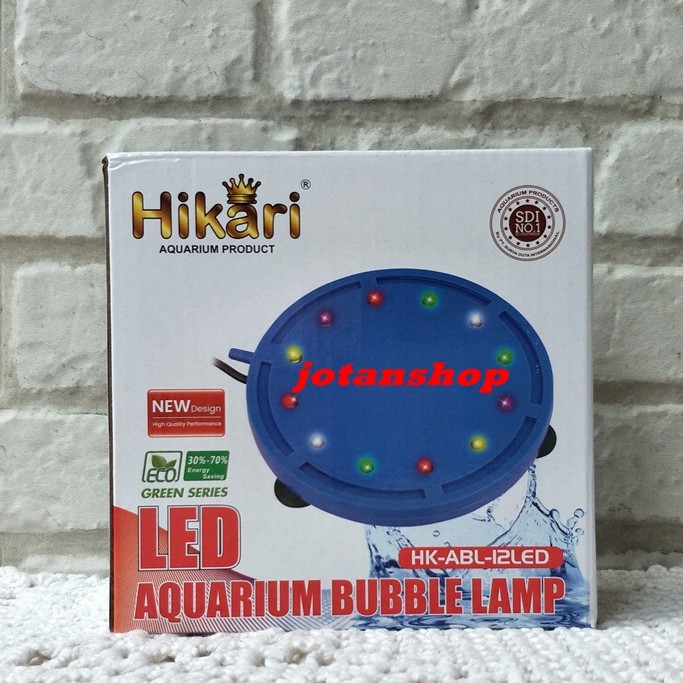 HK ABL 12 LED Air stone airstone bubble lamp lampu gelembung udara aerasi aquarium