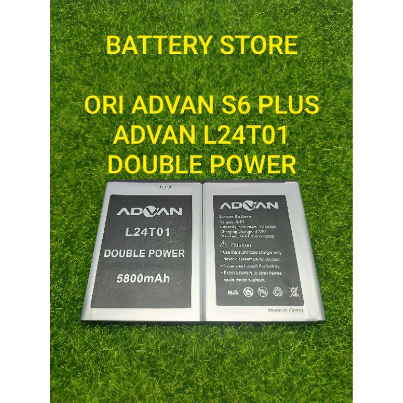 Baterai Battery Batre Batrai Batrei Bat ORI ADVAN S6+ atau ADVAN S6 PLUS ADVAN L24T01 DOUBLE POWER