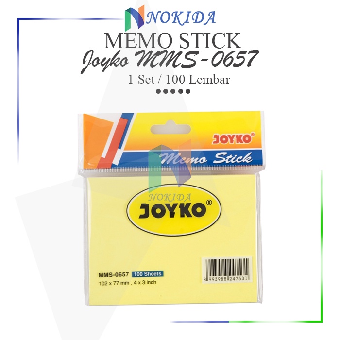 

Nokida Memo Stick Joyko [MMS-0657] / Stiker Kertas / Catatan Kecil / Penanda Buku / Buku Memo / Memo Tempel