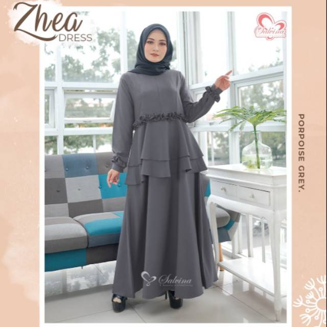 Gamis Polos Model Rampel Dua Layer Premium Crepe Gamis Simpel Murah Busui Zhea Dress By Salvina Shopee Indonesia