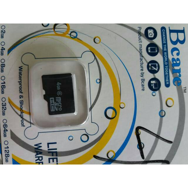 4GB BCare MEMORY CARD 4GB  micro sd