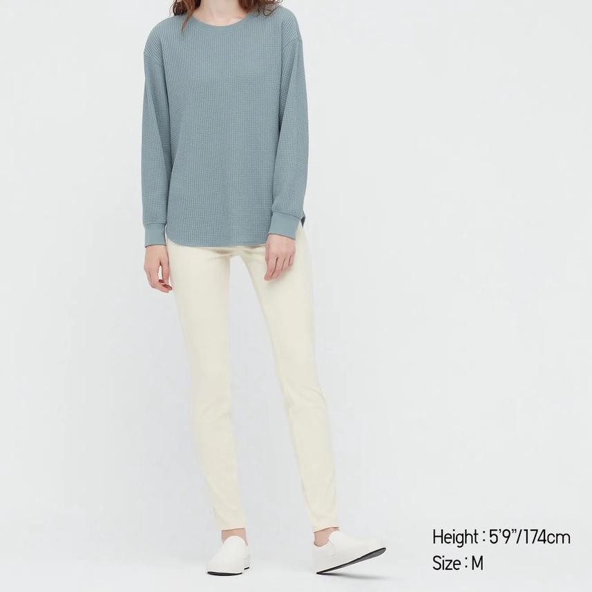 COD  9.9 Uniqlo Waffle Knit Crew Neck Longsleeve Lengan Panjang [KODE 236]