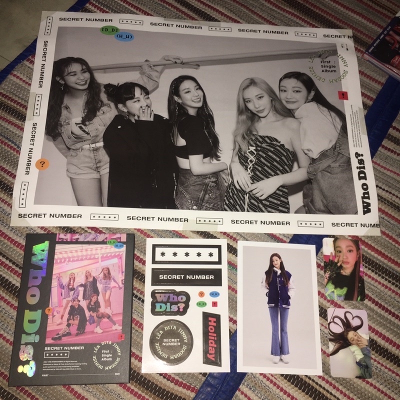 secret number - who dis? album fullset poster lea photocard lea profile card