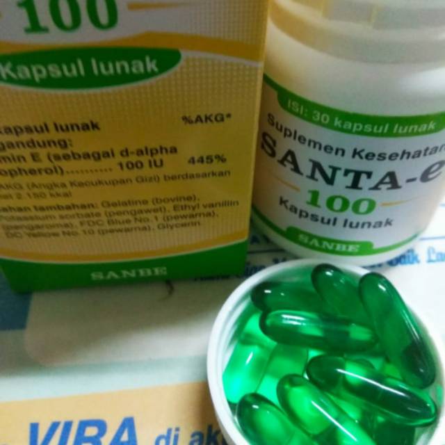 Santa E 100mg Soft Capsule Kemasan Baru Shopee Indonesia