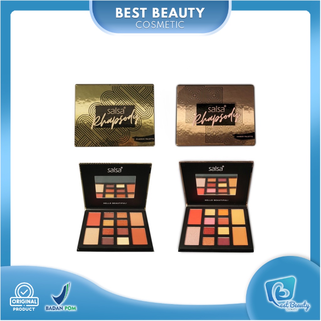 ★ BB ★ SALSA Rhapsody Face Palette - Palet Eyeshadow Blush On Contour Highlighter