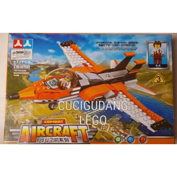 Ready Bos Lego Pesawat Combat Aircraft Perang Baru