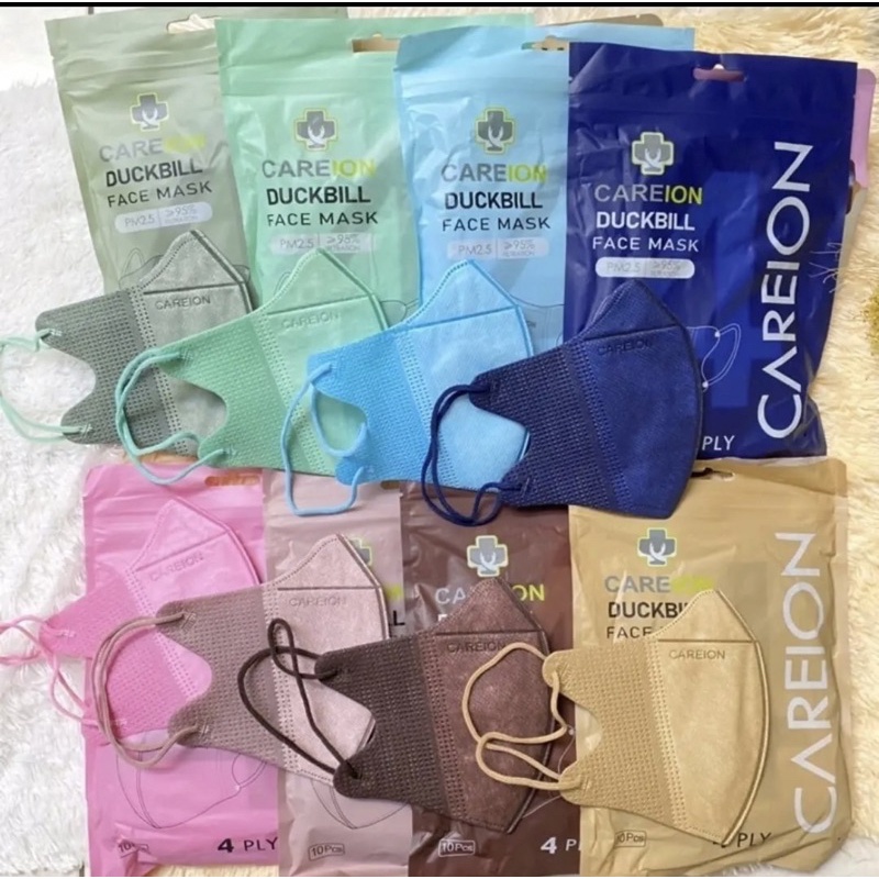 MASKER CAREION DUCKBILL 4PLY EMBOS