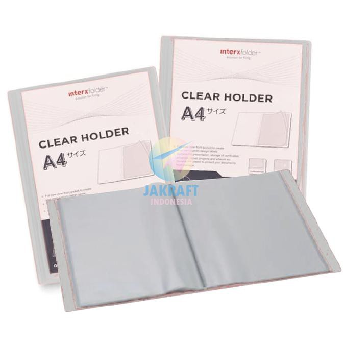 

PROMO Map Clear Holder A4 isi 20 PP Pocket Putih Bening Clear Transparan AP274