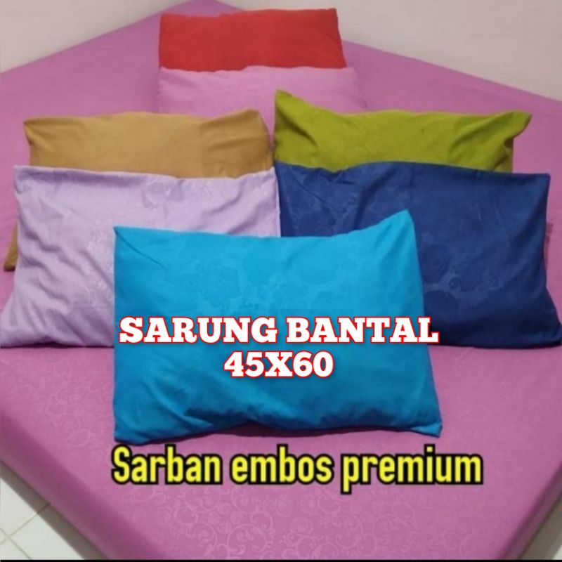 Sarung Bantal Polos Embos Premium Ukur 45X60 Sarung bantal Aesthetic karakter motif lucu murah adem