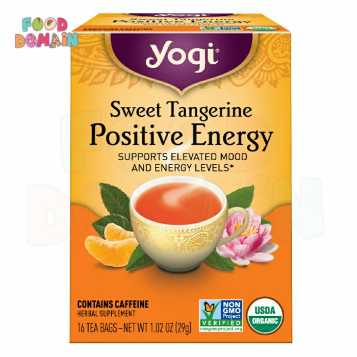 

Yogi Tea Sweet Tangerine Positive Energy 16 Tea Bags 29 gr