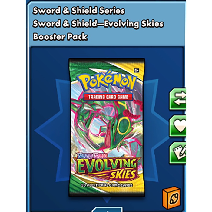 PTCGO Pokemon Evolving Skies Booster Pack