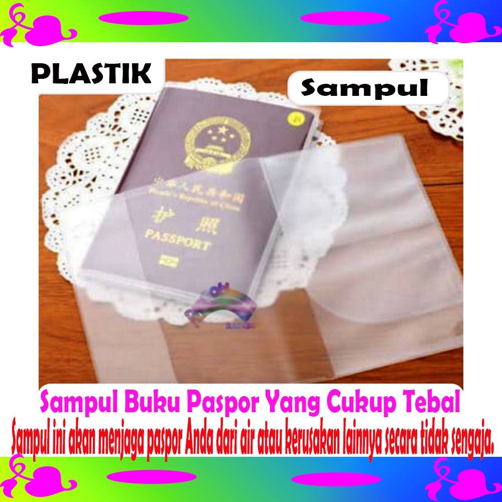 Jual Murah Sampul buku cover passport pelindung paspor plastik SAMPUL