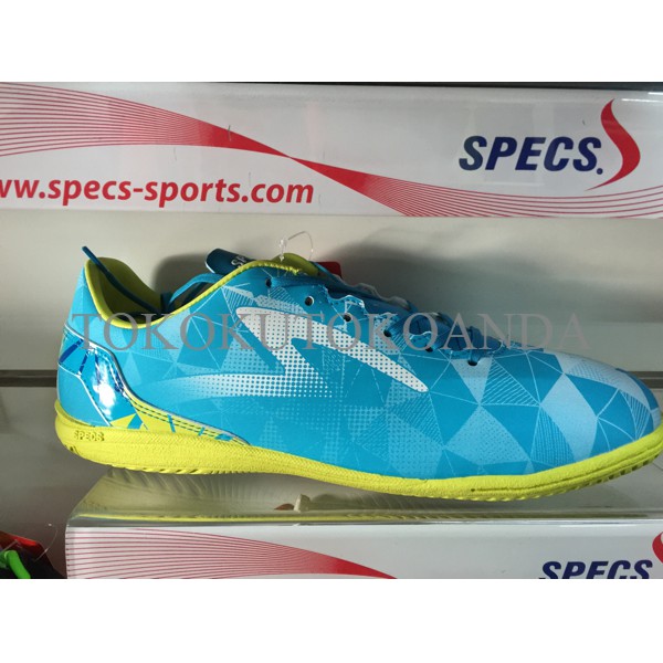 Sepatu futsal specs original prisma in cirrus blue/solar slime murah