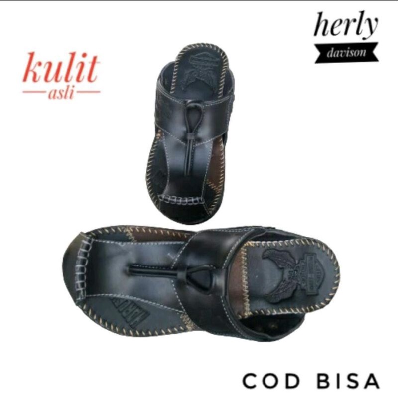 sandal pria /sandal kulit pria /sandal Harley Davidson /sandal jepit /sandal kasual/ sandal COD