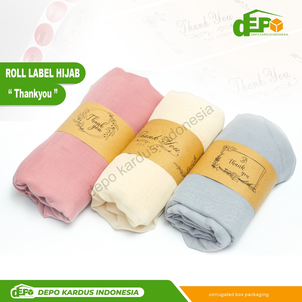 

Roll Label Hijab 5x30 cm -Depo Kardus rollhijab/labelhijab