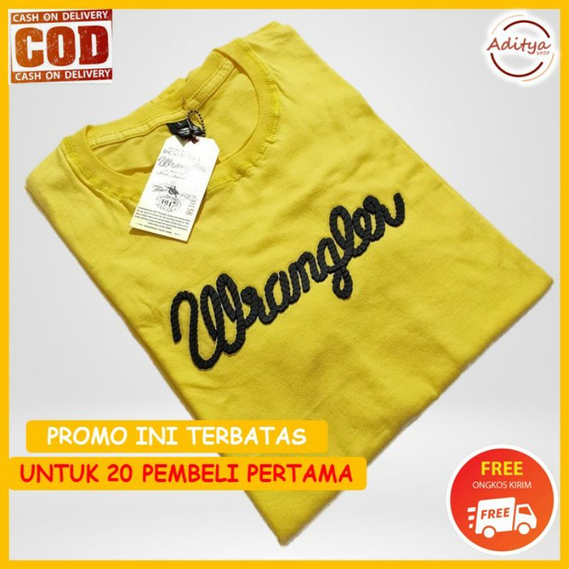 kaos wrangler putih pria terbaru 2021 original terbaru wanita lengan pendek asli shopee