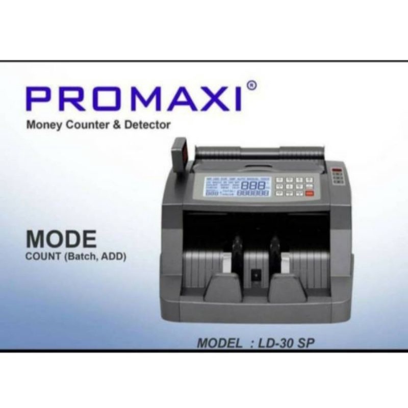 Money Counter PROMAXI LD30SP / Mesin Hitung Penghitung Uang LD 30SP