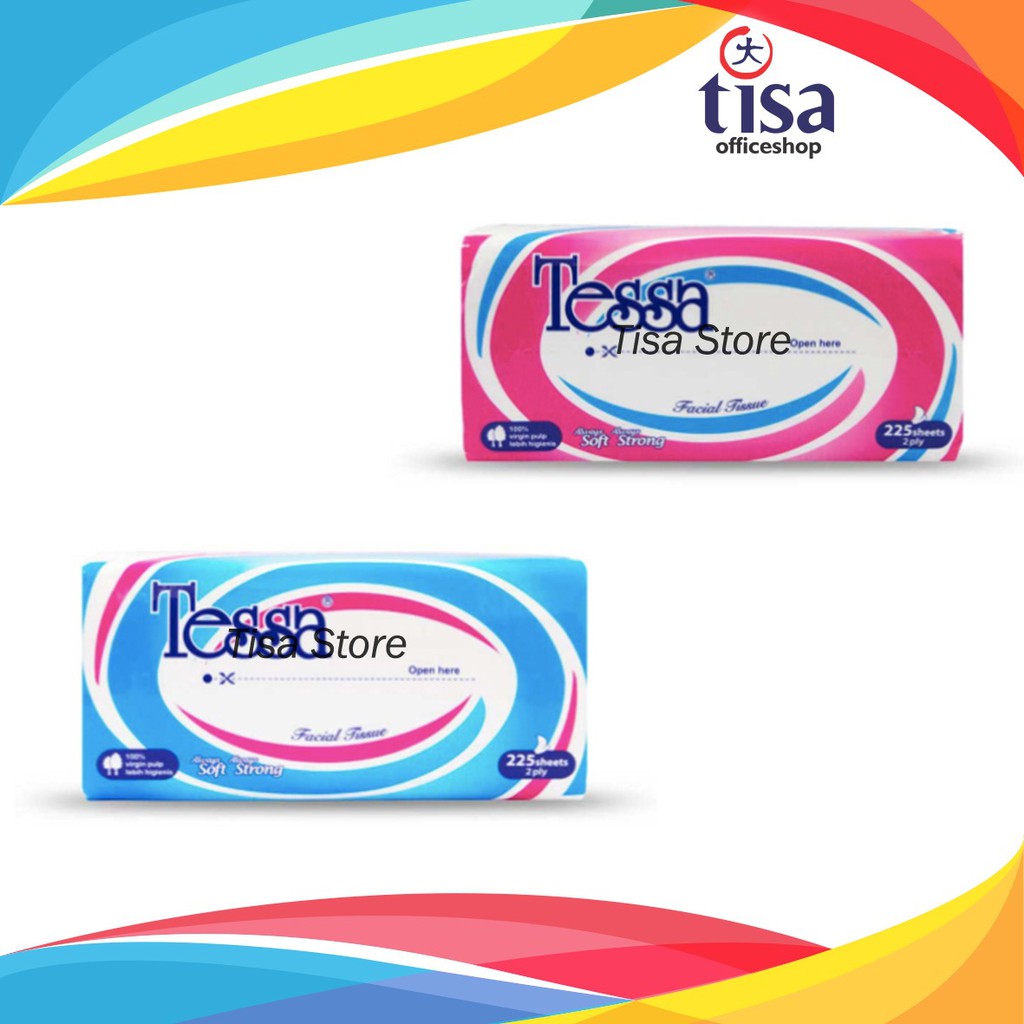 Tissue Tessa 225 sheet TP01 [kemasan baru]