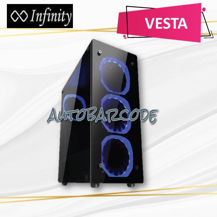 CASING INFINITY VESTA 4 FAN BLUE CASING GAMING