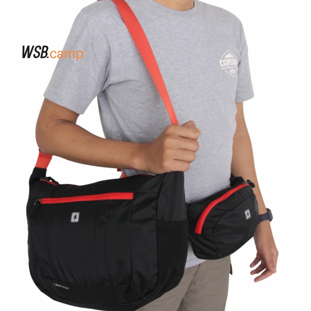 TAS CONSINA SAVANNA - Tas Selempang dan Waist Bag Sepaket