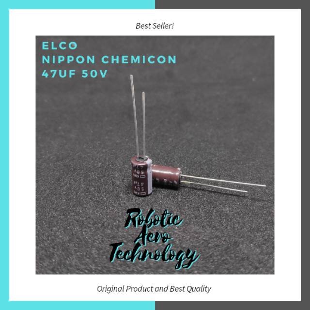KAPASITOR 47UF 50V ELCO 47UF 50V NIPPON
