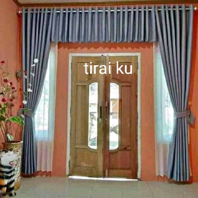 Gorden blackout satu set poni tengah