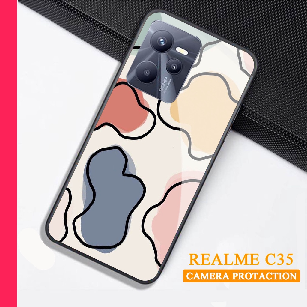 Softcase Glass Kaca REALME C35 - Case Handphone REALME C35 [T60]