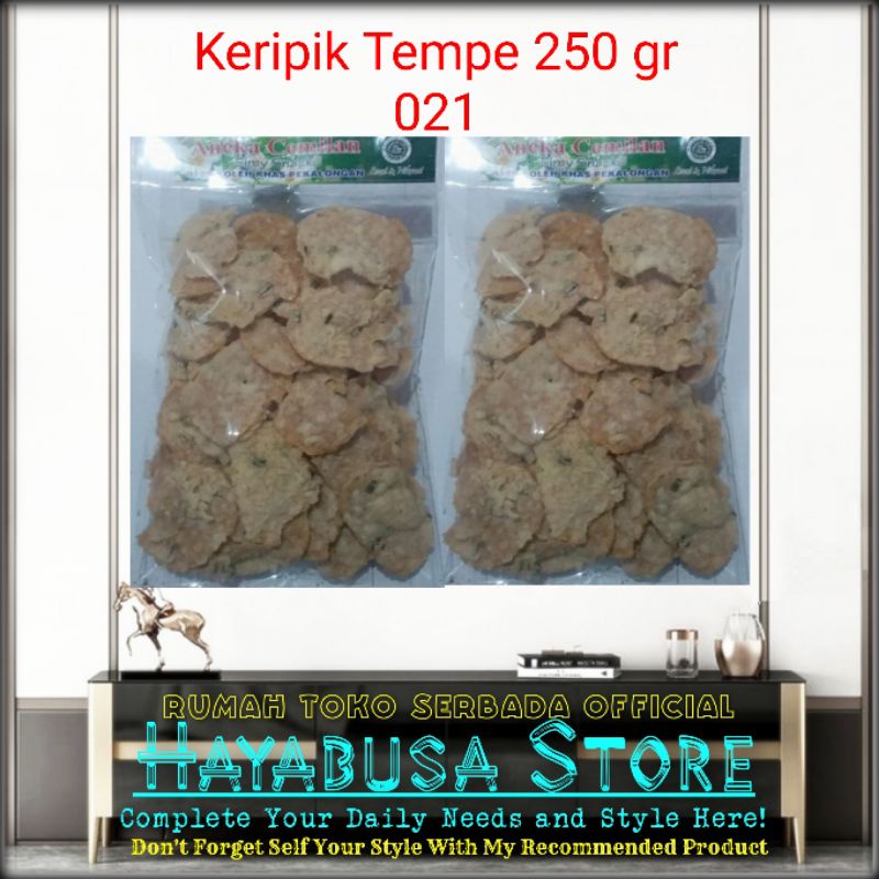 

Keripik Tempe 250gr Enak Lezat Renyah Gurih Bergizi